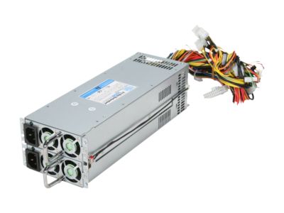 Athena Power AP-RRU2ATX60 2U EPS-12V 2 x 600W Mini Redundant Server Power Supply - OEM