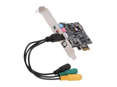 SIIG IC-510111-S2 DP SoundWave 5.1 Channel PCIe Interface Sound Card