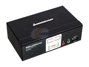 IOGEAR GCS1802 2 Port KVMP Switch with USB 2.0 Hub and Audio
