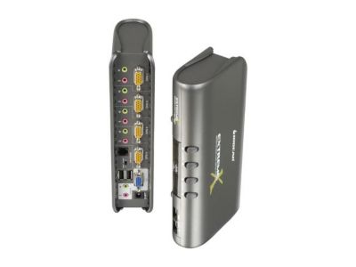 IOGEAR GCS1734 4-port MiniView Extreme Multimedia KVMP Switch Kit w/Cables