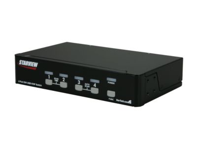 StarTech SV431DVIUA 4 Port DVI USB KVM Switch with Audio and USB 2.0 Hub - OEM
