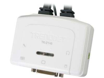 TRENDnet TK-214I 2-Port DVI USB KVM Switch Kit with Audio