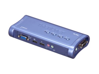 TRENDnet TK-409K 4-Port USB KVM Switch Kit with Audio