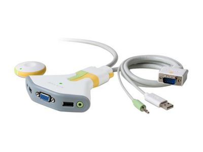 BELKIN Flip F1DG102W Wireless 2 Port USB KVM w/Audio