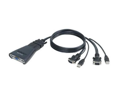 BELKIN F1DK102U Compact KVM Switch with Cables