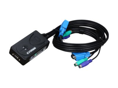 SYBA SY-KVM22001 2-port PS/2 LED KVM Switch