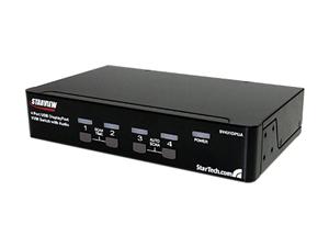 StarTech SV431DPUA 4 Port USB DisplayPort KVM Switch with Audio