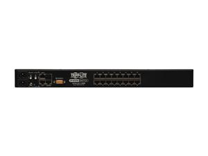 TRIPP LITE B064-016-02-IPG TAA Compliant 16 Port KVM Switch Cat5 IP 2+1 User Virtual Media