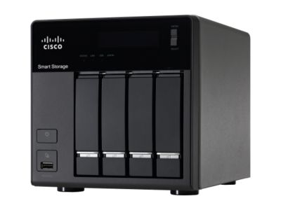 Cisco Small Business NSS324D04-k9 4TB (4x1TB) NSS 324 4-Bay Smart Storage
