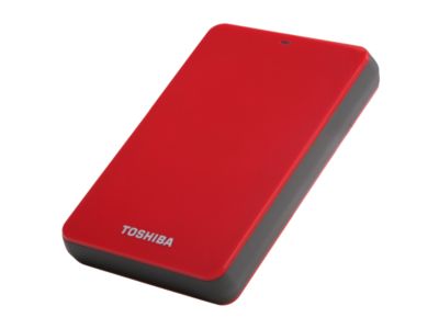 TOSHIBA Canvio 3.0 1TB USB 3.0 Red Portable Hard Drive HDTC610XR3B1