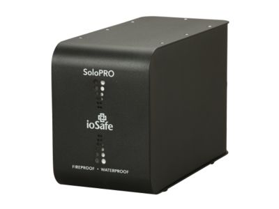 ioSafe SoloPRO 2TB USB 2.0 / eSATA Fireproof Waterproof External Hard Drive with 1 YR DRS SH2000GB1YR