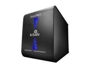 ioSafe SoloPRO 2TB USB 2.0 / eSATA Black Fireproof Waterproof External Hard Drive with 5 Years DRS SH2000GB5YR