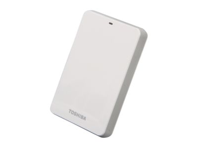 TOSHIBA Canvio 3.0 1TB USB 3.0 White Portable Hard Drive HDTC610XW3B1