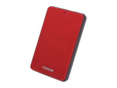TOSHIBA Canvio 3.0 500GB USB 3.0 Red Portable Hard Drive HDTC605XR3A1