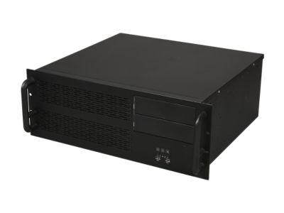NORCO RPC-430 Black 4U Rackmount Super Short Depth 15.25" Server Case 2 External 5.25" Drive Bays - OEM