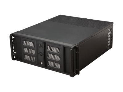 iStarUSA D400-6SE-BK 4U Rackmount Compact Stylish Server Chassis 6 External 5.25" Drive Bays - OEM