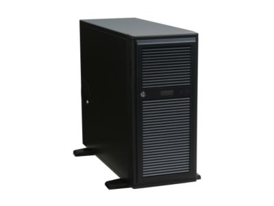 Athena Power CA-SWH01B60 Black 1.2mm Metal, ABS Plastic (front bezel) Pedestal Server Case 600W Power Supply 8 External 5.25" Drive Bays