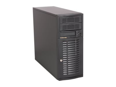 SUPERMICRO CSE-733TQ-665B Black Pedestal Server Case 665W w/ 80 PLUS Bronze Certified 2 External 5.25" Drive Bays