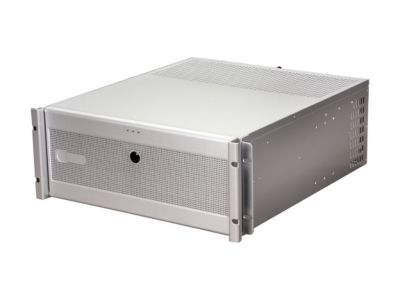 iStarUSA D7-400-6 Silver Aluminum / Steel 4U Rackmount Compact Stylish Chassis 6 External 5.25" Drive Bays - OEM