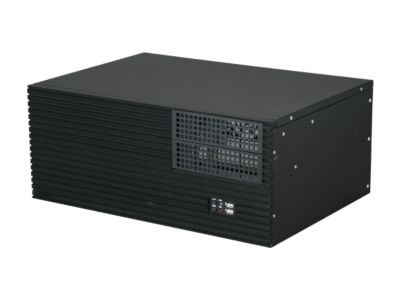 iStarUSA D-412S3-MATX-DT Black Metal/ Aluminum 4U Compact Server/Desktop Chassis 2 External 5.25" Drive Bays - OEM