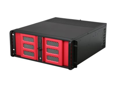 iStarUSA D400-6SE-RD 4U Rackmount Compact Stylish Server Chassis 6 External 5.25" Drive Bays - OEM