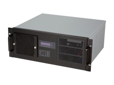Athena Power RM-4UD438B75 Black High Clean Grade SECC 4U Rackmount Server Case 750W 3 External 5.25" Drive Bays - OEM