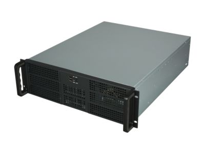 Athena Power RM-3U3F55B70 Black 3U Rackmount Server Case 700W 4 External 5.25" Drive Bays - OEM