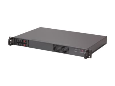 SUPERMICRO CSE-510T-200B Black 1U Rackmount Server Case 200W with PFC