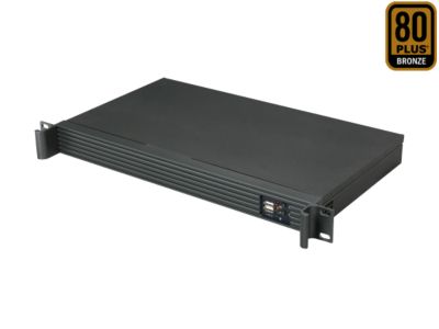Athena Power RM-1U102ITX30 Black 1.2mm Steel 1U Compact Workstation/Server Mini ITX Chassis W/ V 2.2 80 PLUS Bronze Certified Flex ATX 300W