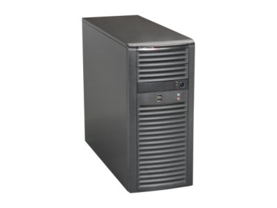 SUPERMICRO CSE-732D2-500B Black Pedestal Server Chassis 500W AC power supply w/ PFC 2 External 5.25" Drive Bays