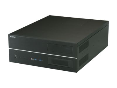 LIAN LI Black Aluminum PC-C32B USB3.0 ATX Media Center / HTPC Case