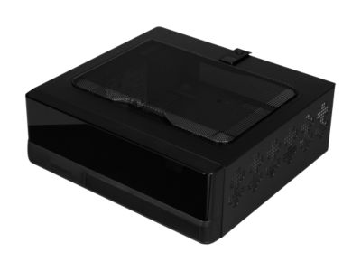 IN WIN Black Steel IW-BQ656T.AD80TBL Mini ITX Media Center / HTPC Case