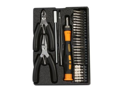 Syba SY-ACC65049 32-Piece Hobby Toll Kit with Precision Screwdriver Set, Slim Fold Out Case, RoHS