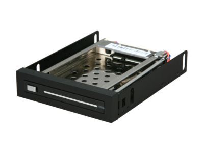 SYBA SY-MRA25017 Mobile Rack for 2.5" SATA HDD, Fit in 3.5" Floppy Bay, Black Color, RoHS