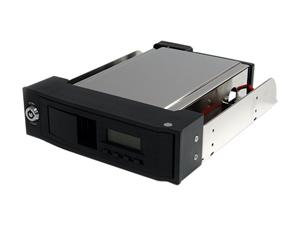 StarTech HSB110SATBK 5.25in Trayless Hot Swap Mobile Rack for 3.5in SATA HDD with LCD & Fan