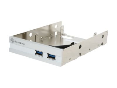 SilverStone FP36S Aluminum Front Panel 2 x USB 3.0 Ports With 2 x 2.5" to 3.5" Bay Converter Devic