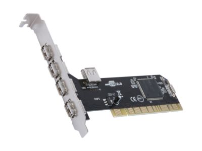 SYBA PCI USB 2.0 4+1 port controller card Model SD-V2-5U