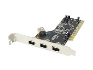SYBA PCI to Firewire 1394a 3+1 ports controller card Model SD-NEC-4F