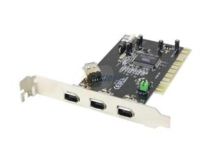 SYBA PCI to Firewire 1394a 3+1 Ports Controller Card Model SD-PCI-4F