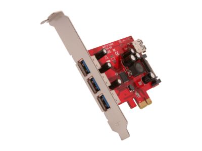 StarTech 4 Port SuperSpeed USB 3.0 PCI Express Card with SATA Power Model PEXUSB3S4