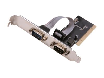 SYBA 2 DB-9 Serial (RS-232) Ports PCI Controller Card, SIE9835 Chipset Model SY-PCI15031