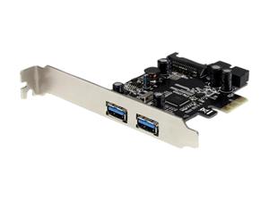 StarTech 4 Port USB 3.0 PCI Express PCIe Controller Card - 2 Ext 2 Int w/ SATA Power Model PEXUSB3S2E2I
