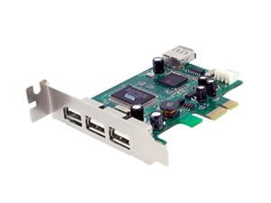 StarTech 4 Port PCI Express Low Profile High Speed USB Card Model PEXUSB4DP