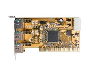 StarTech 3 Port Low Profile PCI 12V PoweredUSB Adapter Card - USB PlusPower