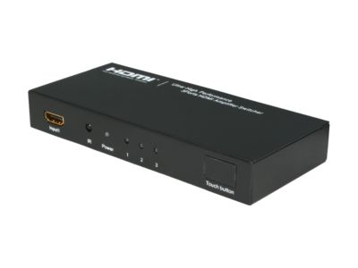 BYTECC HMSW301SM Ultra High Performance 3 Ports HDMI® Amplifier Switcher w/ Remote Control & Intelligent Switch