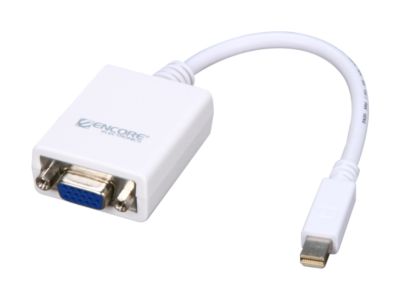 Encore ENCA-MDV Mini DisplayPort Male to VGA Female Adapter