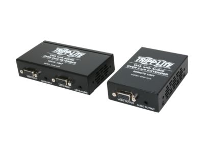 Tripp Lite B130-101A VGA + Audio over Cat5 Extender Kit (Transmitter + Receiver)