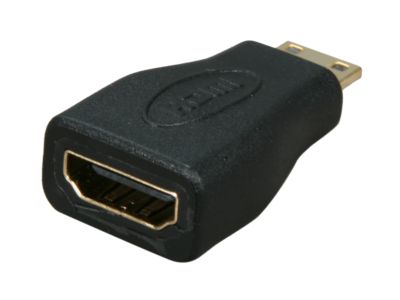 SYBA CL-ADA31017 Mini HDMI Male (19-pin) to HDMI Female (19-pin) Adapter, RoHS - OEM