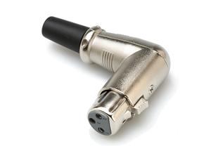 Hosa XRR318F XLR Female Right Angle With Clamp Strain Relief Connector