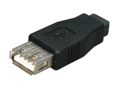 Kaybles AD-USB-AF-MINIBF USB A Female to Mini USB B (5pin) Female Adapter Black - OEM
